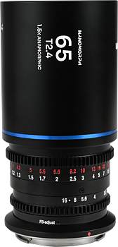 Laowa Nanomorph&nbsp;65mm&nbsp;T2.4&nbsp;1.5X&nbsp;S35 (Blue) - MFT