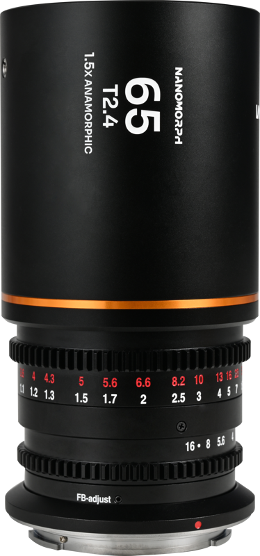 Laowa Nanomorph&nbsp;65mm&nbsp;T2.4&nbsp;1.5X&nbsp;S35 (Amber) - Canon RF