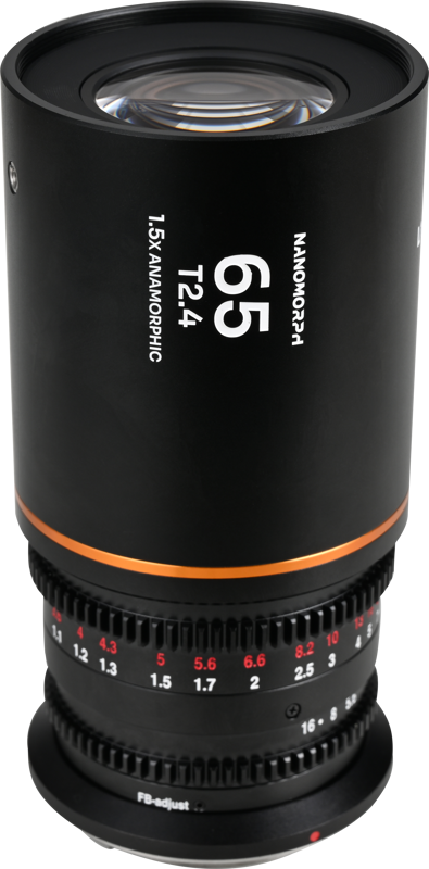 Laowa Nanomorph&nbsp;65mm&nbsp;T2.4&nbsp;1.5X&nbsp;S35 (Amber) - Canon RF - 2