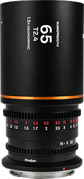 Laowa Nanomorph&nbsp;65mm&nbsp;T2.4&nbsp;1.5X&nbsp;S35 (Amber) - DL