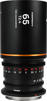Laowa Nanomorph&nbsp;65mm&nbsp;T2.4&nbsp;1.5X&nbsp;S35 (Amber) - DL