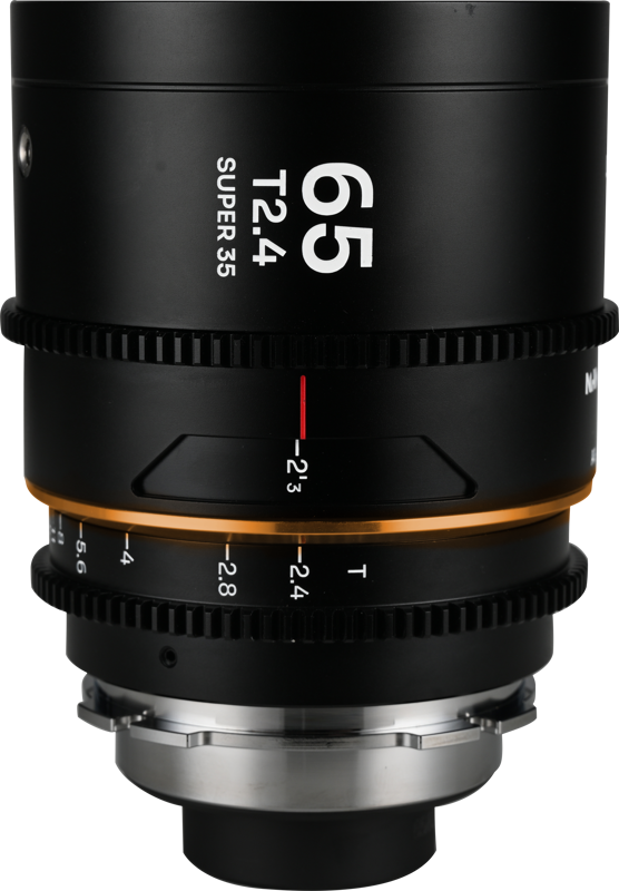 Laowa Nanomorph&nbsp;65mm&nbsp;T2.4&nbsp;1.5X&nbsp;S35 (Amber) - Arri PL/Canon EF