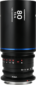 Laowa Nanomorph&nbsp;80mm&nbsp;T2.4&nbsp;1.5X&nbsp;S35 (Blue) - Canon RF