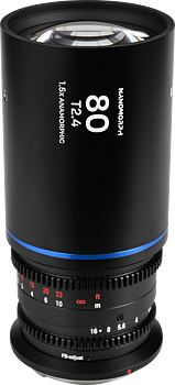 Laowa Nanomorph&nbsp;80mm&nbsp;T2.4&nbsp;1.5X&nbsp;S35 (Blue) - Canon RF
