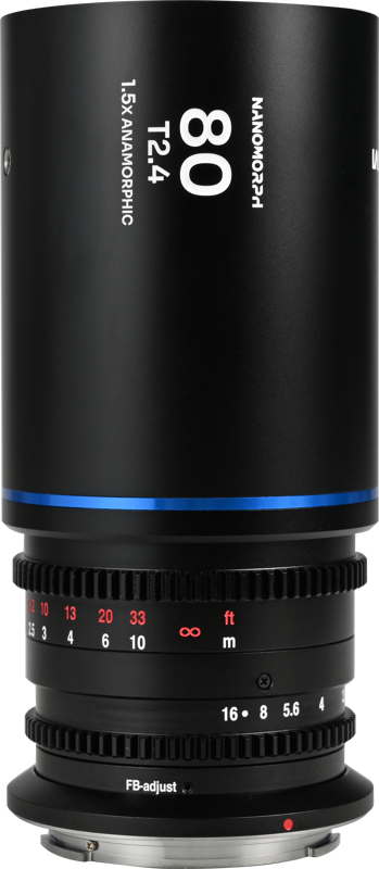Laowa Nanomorph&nbsp;80mm&nbsp;T2.4&nbsp;1.5X&nbsp;S35 (Blue) - DL