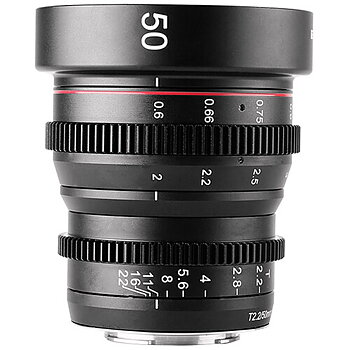 MEIKE 50mm T2.2 Manual Focus Cinema Prime Lins (E Mount) 