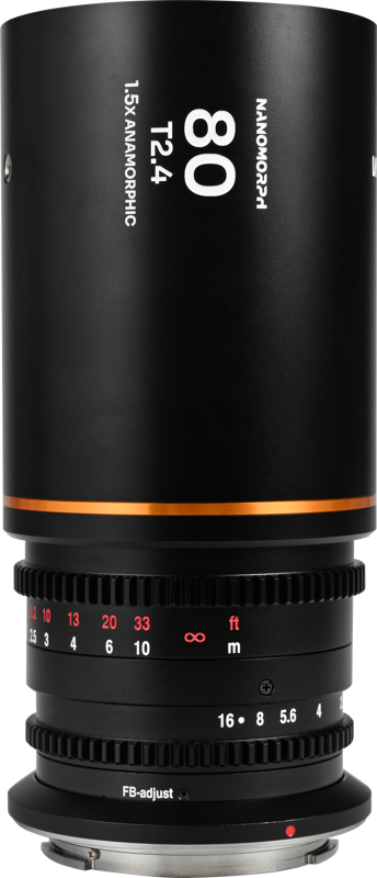 Laowa Nanomorph&nbsp;80mm&nbsp;T2.4&nbsp;1.5X&nbsp;S35 (Amber) - Fuji X