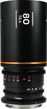 Laowa Nanomorph&nbsp;80mm&nbsp;T2.4&nbsp;1.5X&nbsp;S35 (Amber) - Canon RF