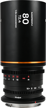 Laowa Nanomorph&nbsp;80mm&nbsp;T2.4&nbsp;1.5X&nbsp;S35 (Amber) - MFT