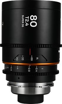 Laowa Nanomorph&nbsp;80mm&nbsp;T2.4&nbsp;1.5X&nbsp;S35 (Amber) - Arri PL/Canon EF