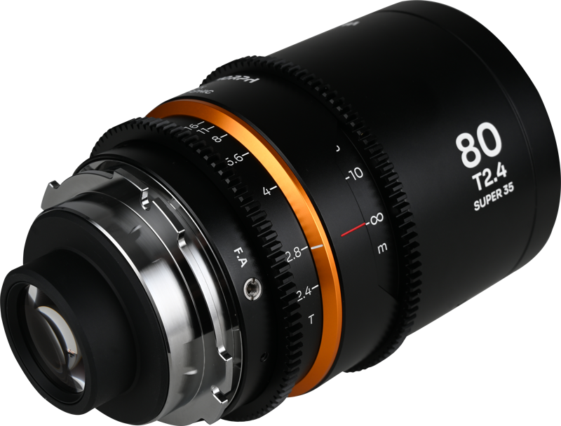 Laowa Nanomorph&nbsp;80mm&nbsp;T2.4&nbsp;1.5X&nbsp;S35 (Amber) - Arri PL/Canon EF - 4