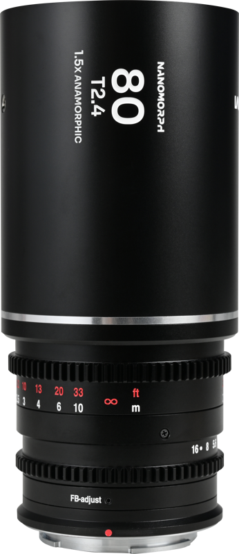 Laowa Nanomorph&nbsp;80mm&nbsp;T2.4&nbsp;1.5X&nbsp;S35 (Silver) - Canon RF