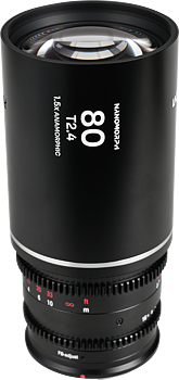 Laowa Nanomorph&nbsp;80mm&nbsp;T2.4&nbsp;1.5X&nbsp;S35 (Silver) - L Mount