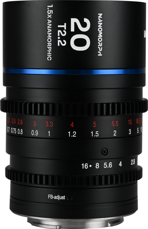 Laowa Nanomorph&nbsp;20mm&nbsp;T2.2&nbsp;1.5X&nbsp;MFT (Blue) - MFT