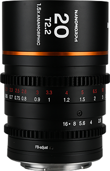 Laowa Nanomorph&nbsp;20mm&nbsp;T2.2&nbsp;1.5X&nbsp;MFT (Amber) - MFT