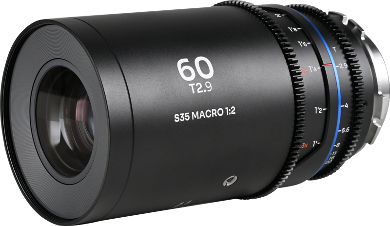 Laowa Nanomorph 60mm T2.9 1.5X S35 Macro 1:2 (Blue) - Arri PL/Canon EF - 3