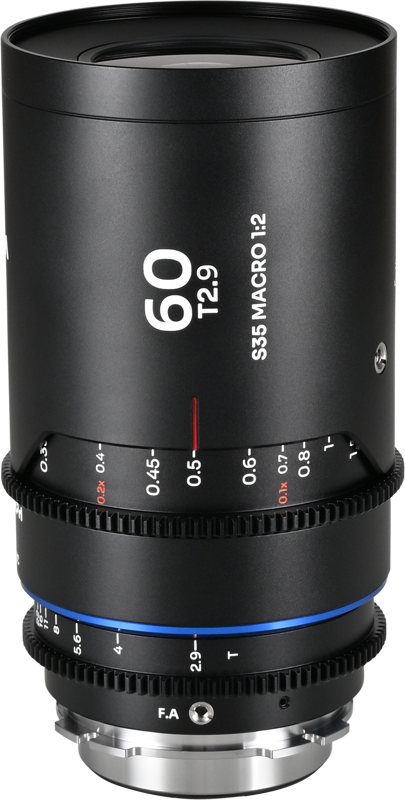 Laowa Nanomorph 60mm T2.9 1.5X S35 Macro 1:2 (Blue) - Arri PL/Canon EF - 2