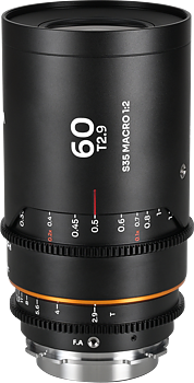 Laowa Nanomorph 60mm T2.9 1.5X S35 Macro 1:2 (Amber) - Arri PL/Canon EF
