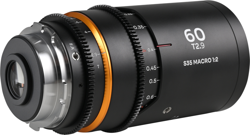 Laowa Nanomorph 60mm T2.9 1.5X S35 Macro 1:2 (Amber) - Arri PL/Canon EF - 4