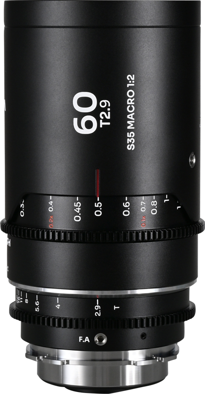 Laowa Nanomorph 60mm T2.9 1.5X S35 Macro 1:2 (Silver) - Arri PL/Canon EF