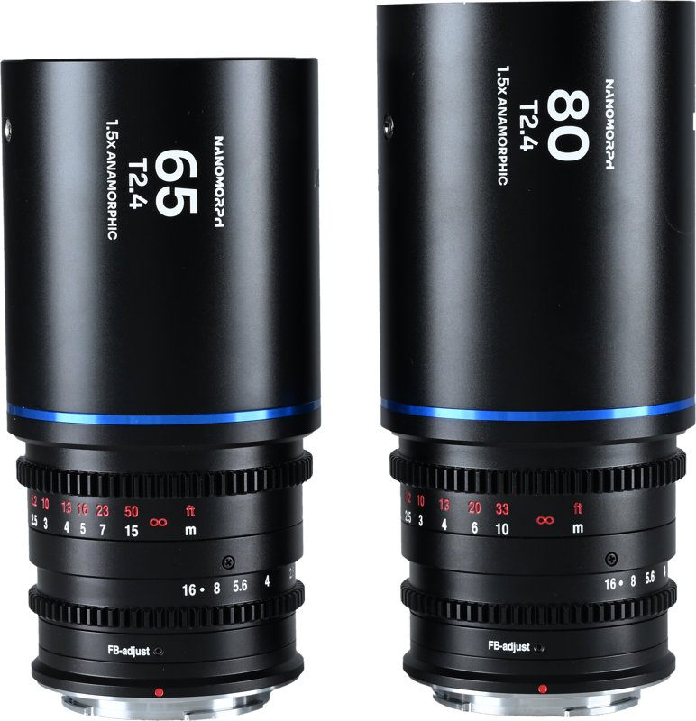 Laowa Nanomorph&nbsp;S35 Prime&nbsp;2-Lens&nbsp;Bundle &nbsp;(65mm,80mm) (Blue) - Sony E