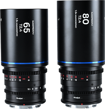 Laowa Nanomorph&nbsp;S35 Prime&nbsp;2-Lens&nbsp;Bundle &nbsp;(65mm,80mm) (Blue) - Sony E