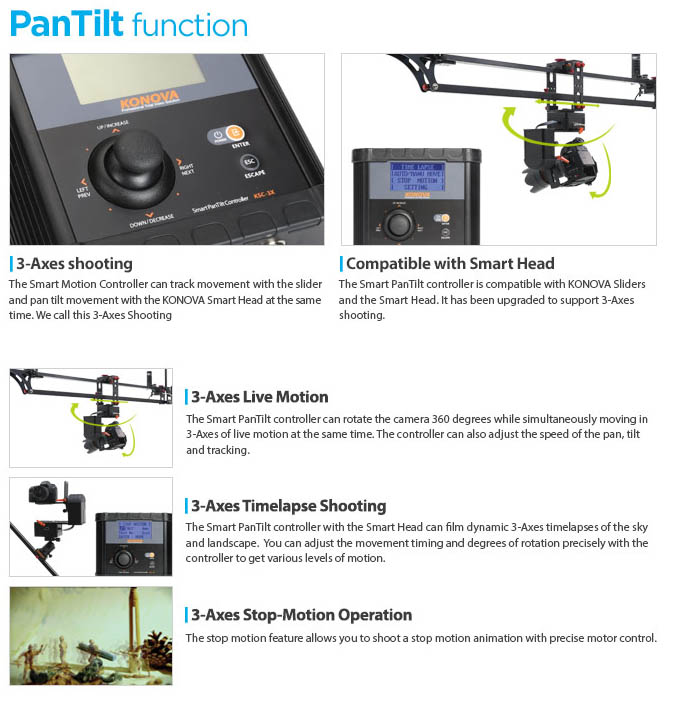Smart Motion Pan Tilt Timelapse controller Bundle - 8