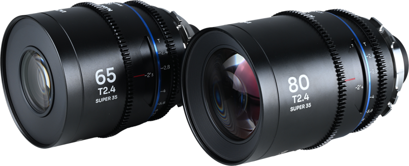 Laowa Nanomorph&nbsp;S35 Prime&nbsp;2-Lens&nbsp;Bundle &nbsp;(65mm,80mm) (Blue) - Arri PL/Canon EF – för filmskapare - 2