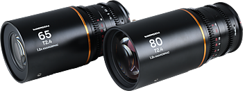 Laowa Nanomorph&nbsp;S35 Prime&nbsp;2-Lens&nbsp;Bundle &nbsp;(65mm,80mm) (Amber) - Sony E