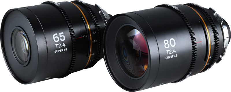 Laowa Nanomorph&nbsp;S35 Prime&nbsp;2-Lens&nbsp;Bundle &nbsp;(65mm,80mm) (Amber) - Arri PL/Canon EF - 2