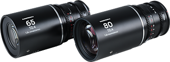 Laowa Nanomorph&nbsp;S35 Prime&nbsp;2-Lens&nbsp;Bundle &nbsp;(65mm,80mm) (Silver) - Sony E