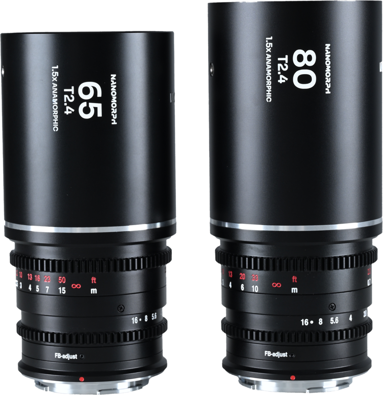 Laowa Nanomorph&nbsp;S35 Prime&nbsp;2-Lens&nbsp;Bundle &nbsp;(65mm,80mm) (Silver) - Sony E