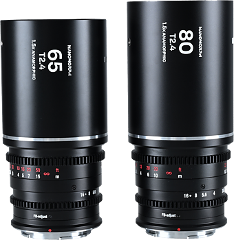 Laowa Nanomorph&nbsp;S35 Prime&nbsp;2-Lens&nbsp;Bundle &nbsp;(65mm,80mm) (Silver) - Sony E