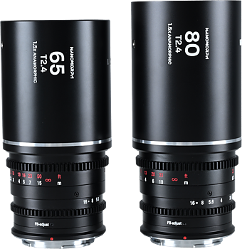 Laowa Nanomorph&nbsp;S35 Prime2-Lens&nbsp;Bundle &nbsp;(65mm,80mm) (Silver) - Nikon Z
