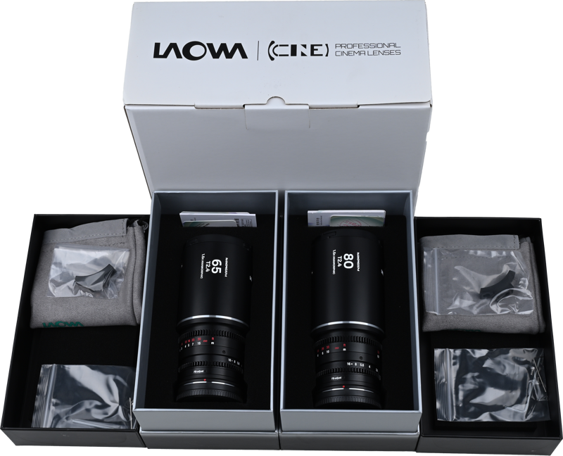 Laowa Nanomorph&nbsp;S35 Prime2-Lens&nbsp;Bundle &nbsp;(65mm,80mm) (Silver) - Nikon Z - 3