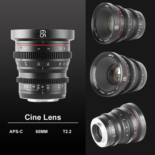 MEIKE 65mm T2.2 Manual Focus Cinema Prime Lens (E Mount) - 5