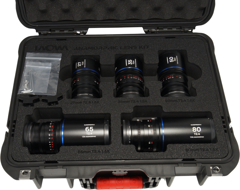 Laowa Nanomorph&nbsp;S35 Prime&nbsp;5-Lens&nbsp;Bundle &nbsp;(27+35+50+65+80mm) Blue - Fuji X - 5
