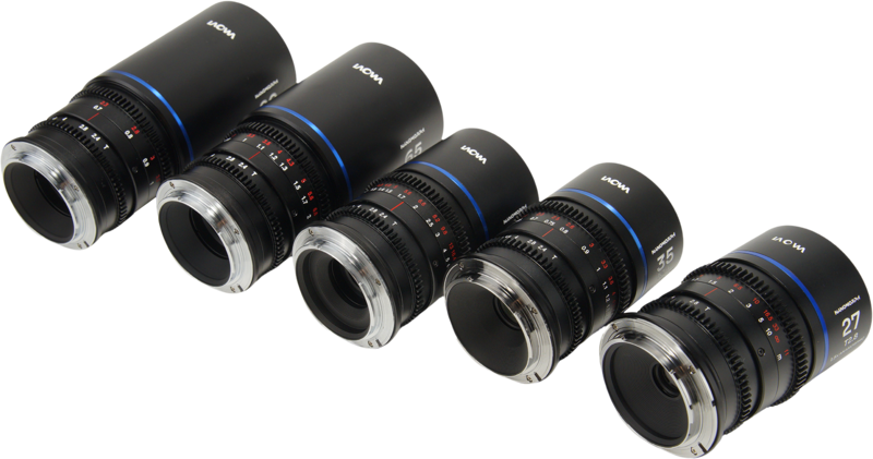 Laowa Nanomorph&nbsp;S35 Prime&nbsp;5-Lens&nbsp;Bundle &nbsp;(27+35+50+65+80mm) Blue - Canon RF - 4