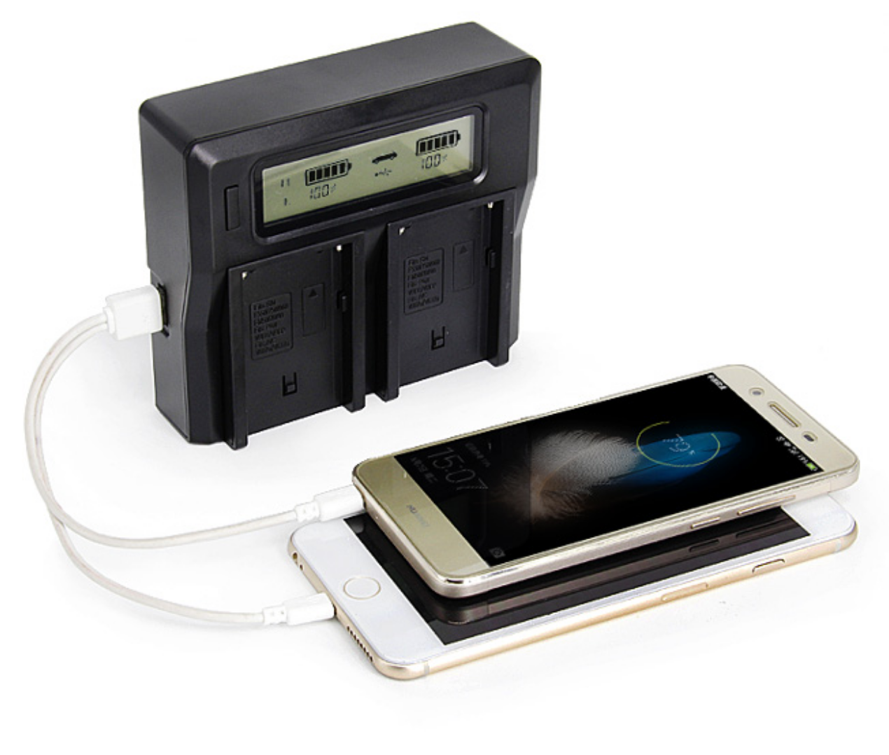 Dual Lcd Charger Usb bp-911 For BP-955  - 2
