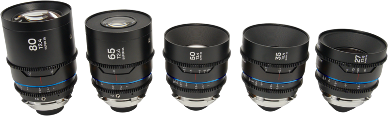 Laowa Nanomorph&nbsp;S35 Prime&nbsp;5-Lens&nbsp;Bundle &nbsp;(27+35+50+65+80mm) Blue - Arri PL/Canon EF - 2