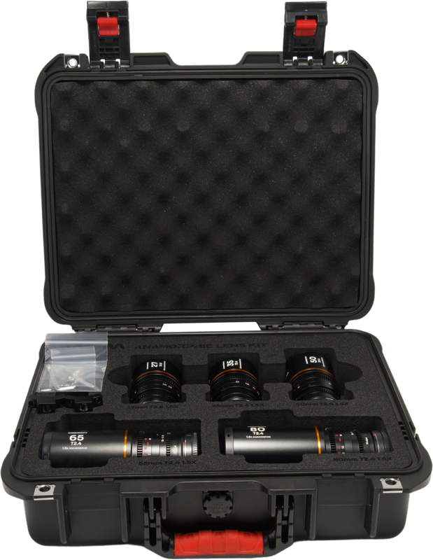 Laowa Nanomorph&nbsp;S35 Prime&nbsp;5-Lens&nbsp;Bundle &nbsp;(27+35+50+65+80mm) Amber  - MFT - 6