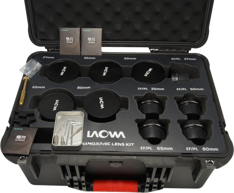 Laowa Nanomorph&nbsp;S35 Prime&nbsp;5-Lens&nbsp;Bundle &nbsp;(27+35+50+65+80mm) Amber  - Arri PL/Canon EF - 6