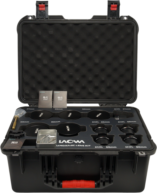 Laowa Nanomorph&nbsp;S35 Prime&nbsp;5-Lens&nbsp;Bundle &nbsp;(27+35+50+65+80mm) Amber  - Arri PL/Canon EF - 5