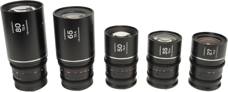 Laowa Nanomorph&nbsp;S35 Prime&nbsp;5-Lens&nbsp;Bundle &nbsp;(27+35+50+65+80mm) Silver - Canon RF - 2