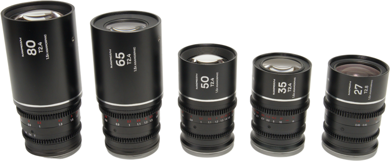 Laowa Nanomorph&nbsp;S35 Prime&nbsp;5-Lens&nbsp;Bundle &nbsp;(27+35+50+65+80mm) Silver- Nikon Z - 2