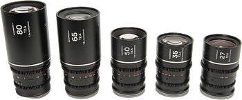 Laowa Nanomorph&nbsp;S35 Prime&nbsp;5-Lens&nbsp;Bundle &nbsp;(27+35+50+65+80mm) Silver- Nikon Z