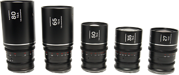 Laowa Nanomorph&nbsp;S35 Prime&nbsp;5-Lens&nbsp;Bundle &nbsp;(27+35+50+65+80mm) Silver- Nikon Z