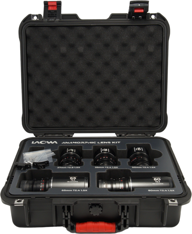 Laowa Nanomorph&nbsp;S35 Prime&nbsp;5-Lens&nbsp;Bundle &nbsp;(27+35+50+65+80mm) Silver - DL - 5