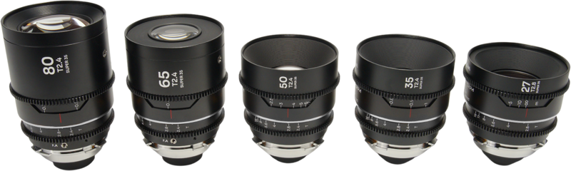 Laowa Nanomorph&nbsp;S35 Prime&nbsp;5-Lens&nbsp;Bundle &nbsp;(27+35+50+65+80mm) Silver - Arri PL/Canon EF - 2