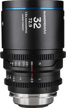 Laowa Nanomorph LF 32mm T2.9 1.5X (Blue) - Arri PL/Canon EF